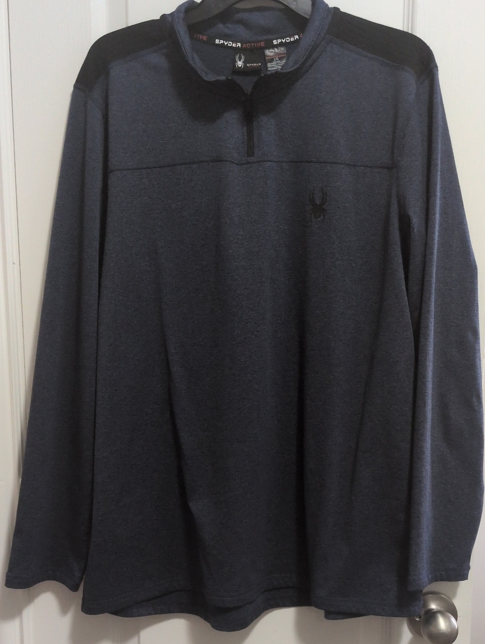 Spyder Activewear 1/4 Zip Pullover With Fleece Lining